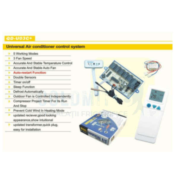 Placă universală control aparate aer condiționat QD-U03C+