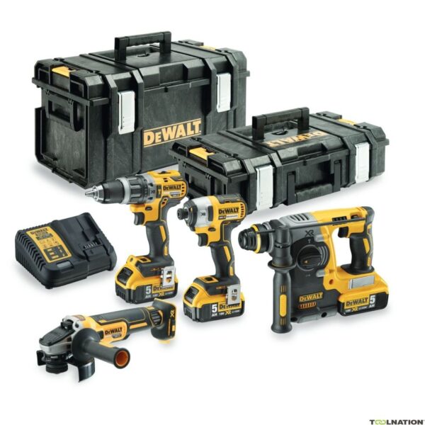 Dewalt set 4 scule profesionale 18V-DCK422P3-QW